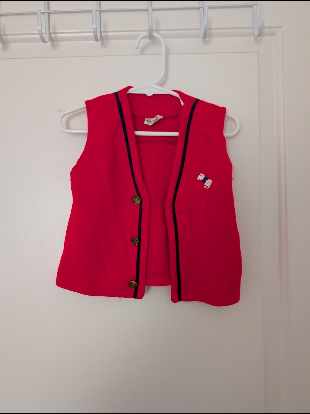 Vintage Sears Winnie The Pooh Collection Red Sleeveless Vest